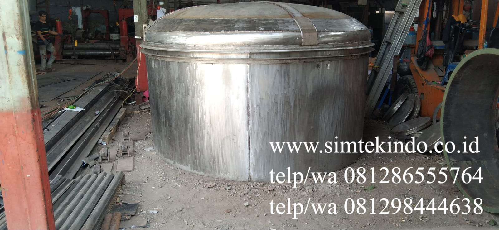 Terima Produksi Tangki Stainless 5 Ton Professional