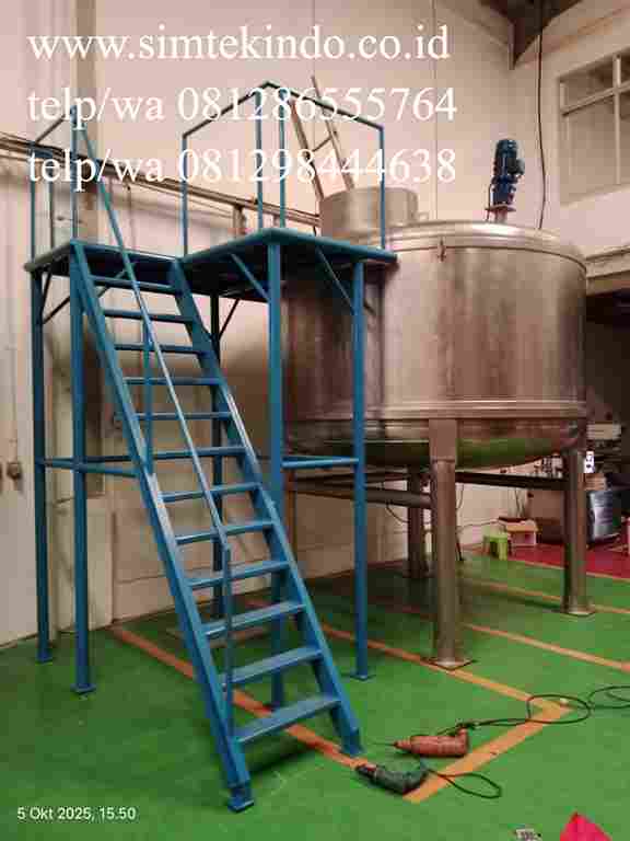 Perakitan Tangki Stainless & Tangga Profesional